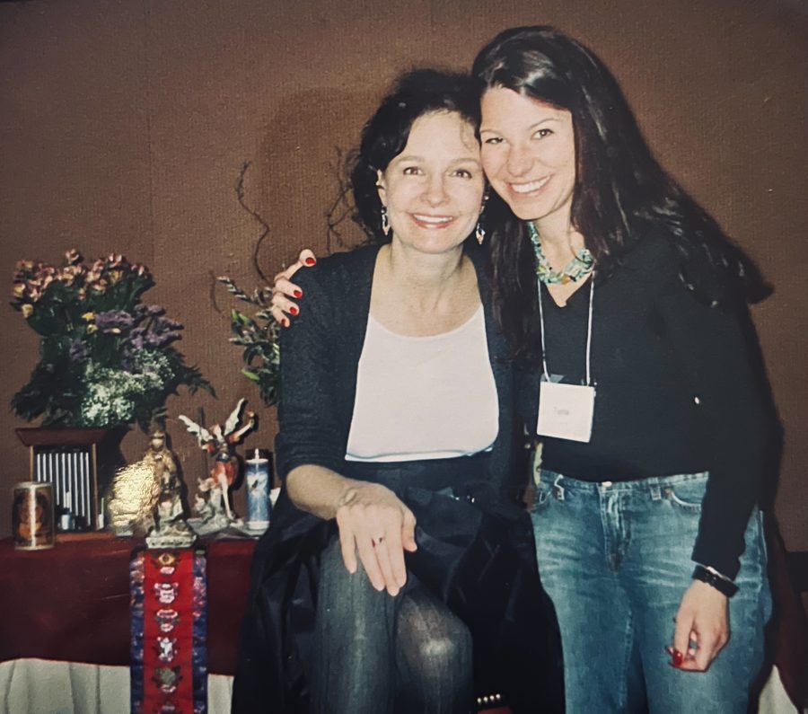Tania Morelli with her teacher, intuition author Sonia Choquette, at Tania's Sixth-Sensory Practitioner certification in Chicago, 2006
